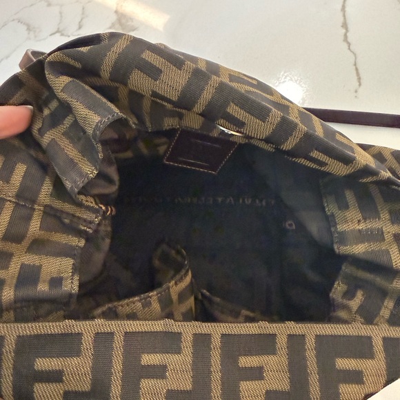 FENDI Zucca Canvas Tote Bag Khaki Brown | Preloved Great Condition - Picture 14 of 14